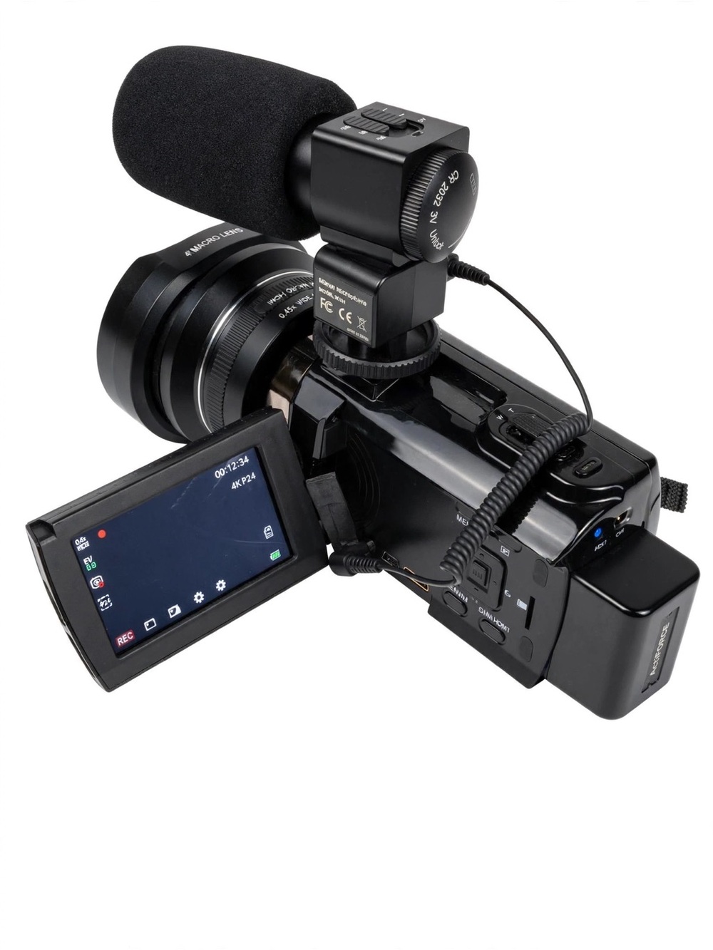 4K Ultra HD Video Camcorder - 48.0 MP Photo - Touch Panel - Night Shot - HDV-